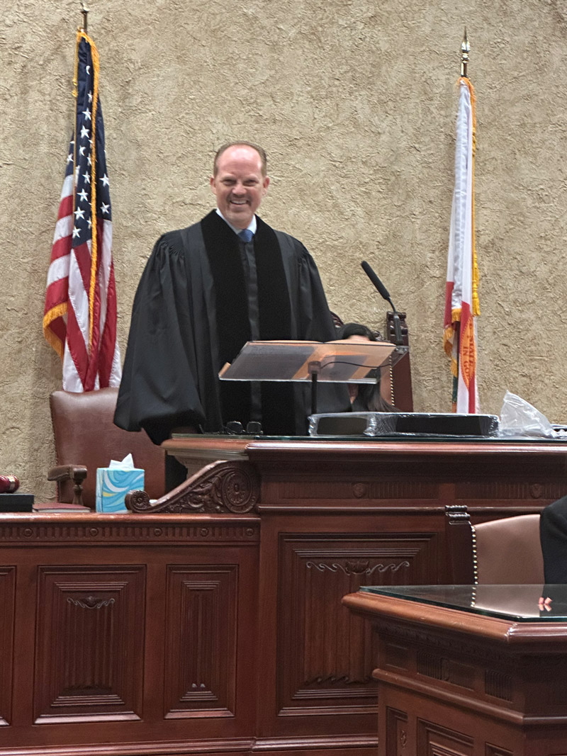 Giving thanks for his appointment as County Court Judge at Kevin's Investiture (Sept. 27, 2024)