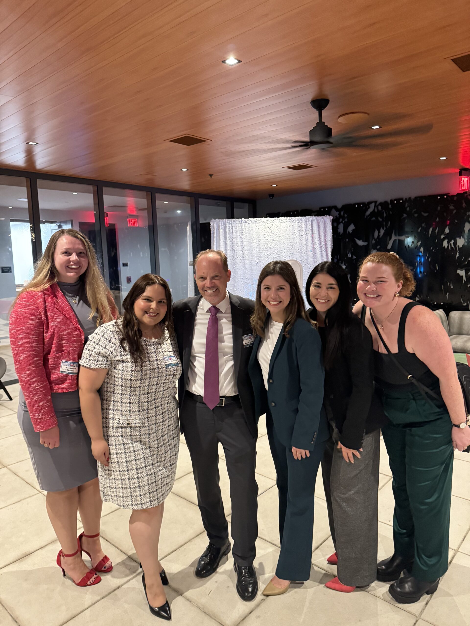 Re-connecting with former co-workers at Miami Dade Bar's Judicial Reception (Dec. 11, 2024)