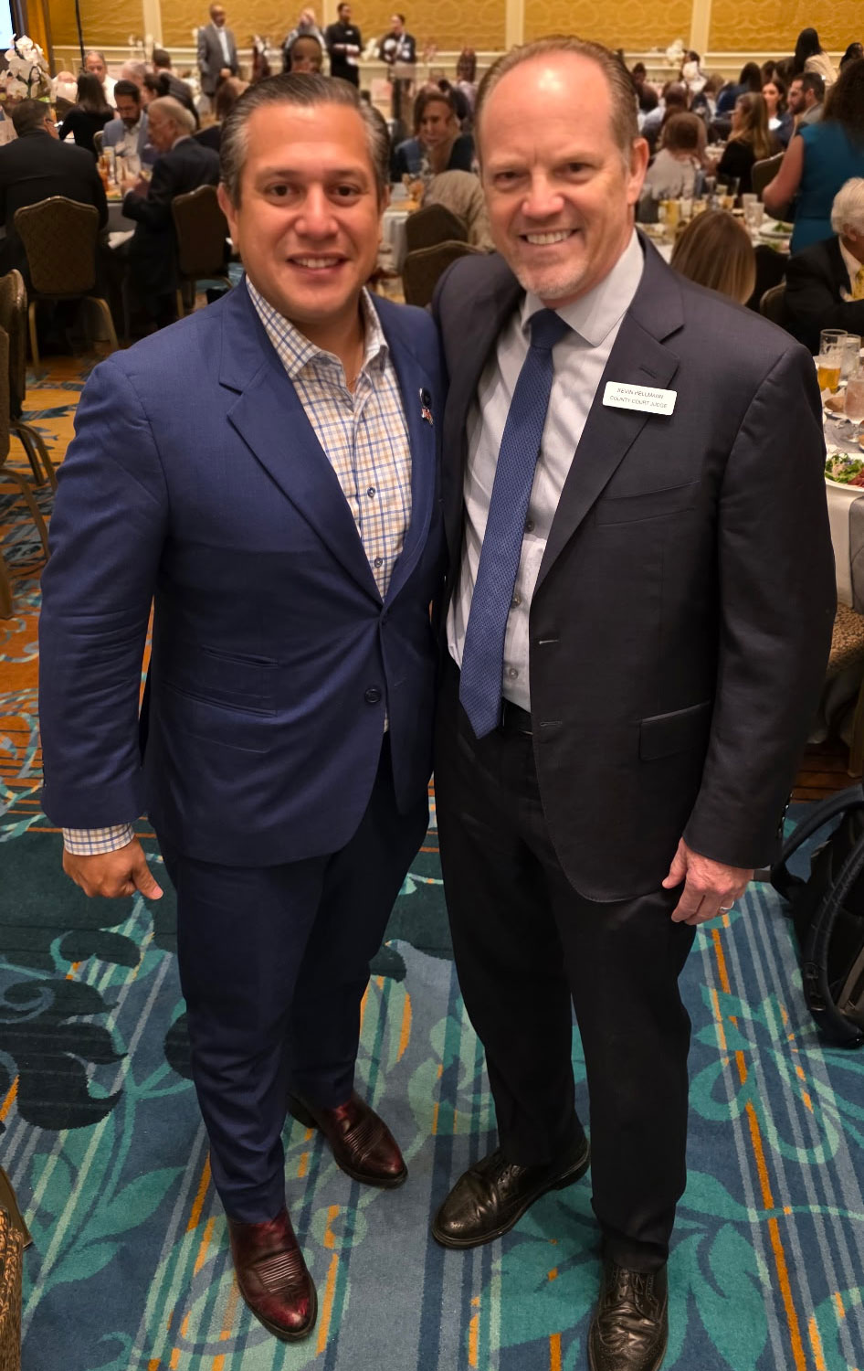 Judge Kevin Hellmann was honored to join Past President Javier Ley-Soto at CABA's Judicial Luncheon which featured a wonderful tribute to the late Osvaldo Soto. (August 8, 2025)