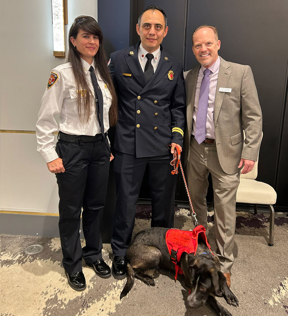 Judge Kevin Hellmann was proud to honor Miami's Fire Rescue officers at a breakfast saluting their commitment held by Aventura Marketing Council. (August 13, 2025)