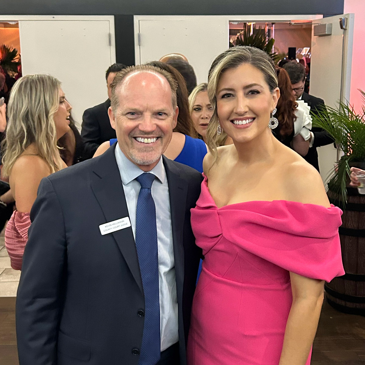 Judge Kevin Hellmann with Amanda L. Fernandez at CABA's 52nd Annual Gala