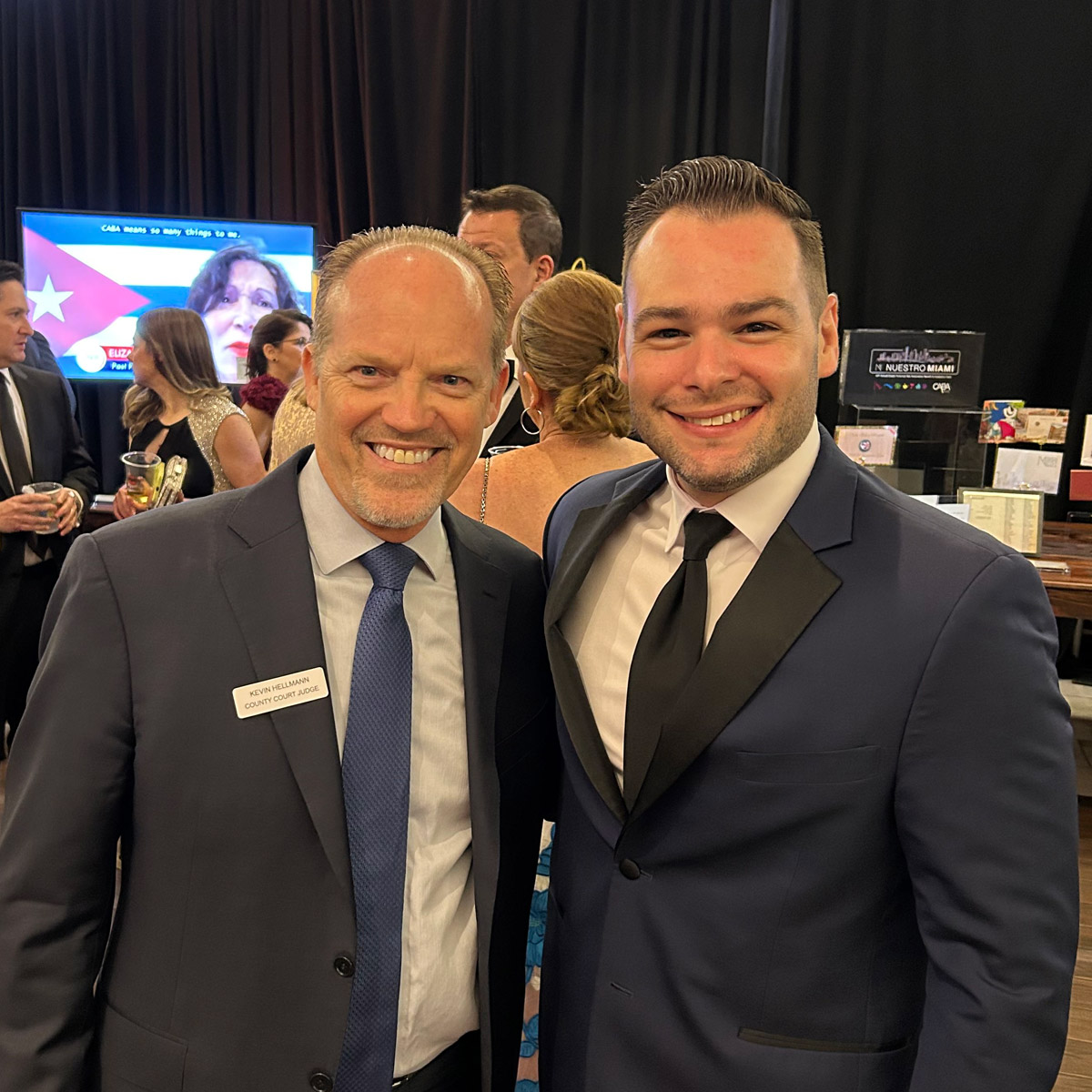 Judge Kevin Hellmann with Daniel Fors at CABA's 52nd Annual Gala